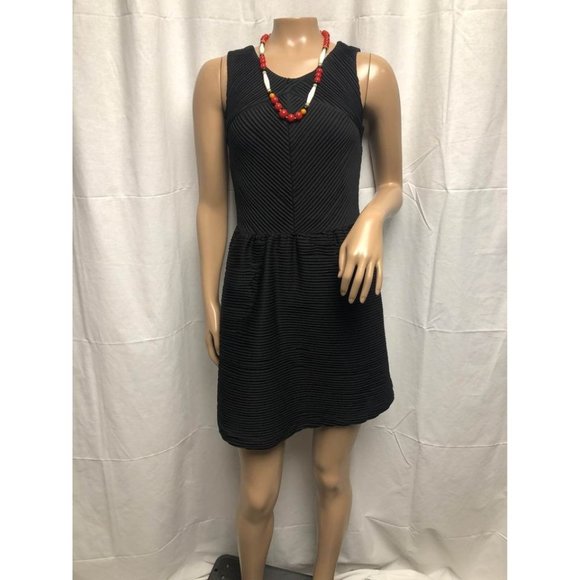 Candies Dress Womens Small Black Above Knee Stretchy Key Hole Bow Back - Picture 1 of 6